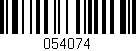 Código de barras (EAN, GTIN, SKU, ISBN): '054074'