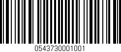 Código de barras (EAN, GTIN, SKU, ISBN): '0543730001001'