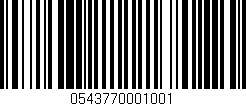 Código de barras (EAN, GTIN, SKU, ISBN): '0543770001001'
