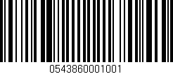 Código de barras (EAN, GTIN, SKU, ISBN): '0543860001001'