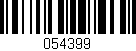 Código de barras (EAN, GTIN, SKU, ISBN): '054399'