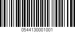 Código de barras (EAN, GTIN, SKU, ISBN): '0544130001001'