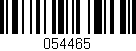 Código de barras (EAN, GTIN, SKU, ISBN): '054465'
