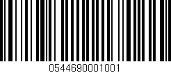 Código de barras (EAN, GTIN, SKU, ISBN): '0544690001001'