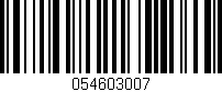Código de barras (EAN, GTIN, SKU, ISBN): '054603007'