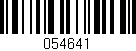 Código de barras (EAN, GTIN, SKU, ISBN): '054641'