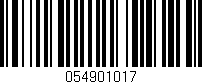 Código de barras (EAN, GTIN, SKU, ISBN): '054901017'