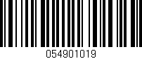 Código de barras (EAN, GTIN, SKU, ISBN): '054901019'