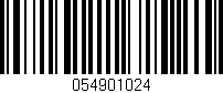 Código de barras (EAN, GTIN, SKU, ISBN): '054901024'
