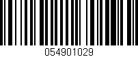 Código de barras (EAN, GTIN, SKU, ISBN): '054901029'