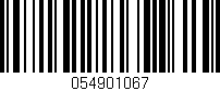 Código de barras (EAN, GTIN, SKU, ISBN): '054901067'