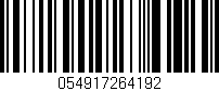 Código de barras (EAN, GTIN, SKU, ISBN): '054917264192'