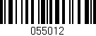 Código de barras (EAN, GTIN, SKU, ISBN): '055012'