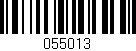 Código de barras (EAN, GTIN, SKU, ISBN): '055013'