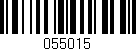 Código de barras (EAN, GTIN, SKU, ISBN): '055015'