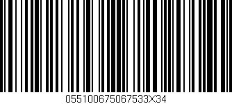 Código de barras (EAN, GTIN, SKU, ISBN): '055100675067533X34'