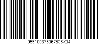 Código de barras (EAN, GTIN, SKU, ISBN): '055100675067536X34'