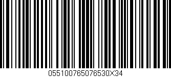 Código de barras (EAN, GTIN, SKU, ISBN): '055100765076530X34'