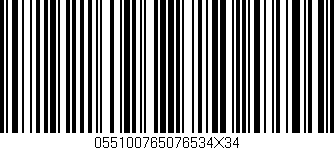 Código de barras (EAN, GTIN, SKU, ISBN): '055100765076534X34'