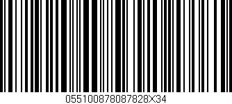 Código de barras (EAN, GTIN, SKU, ISBN): '055100878087828X34'