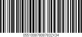 Código de barras (EAN, GTIN, SKU, ISBN): '055100878087832X34'