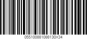 Código de barras (EAN, GTIN, SKU, ISBN): '055100881088130X34'