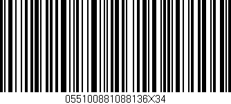 Código de barras (EAN, GTIN, SKU, ISBN): '055100881088136X34'