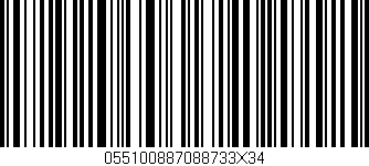 Código de barras (EAN, GTIN, SKU, ISBN): '055100887088733X34'