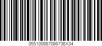 Código de barras (EAN, GTIN, SKU, ISBN): '055100887088736X34'