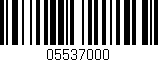 Código de barras (EAN, GTIN, SKU, ISBN): '05537000'