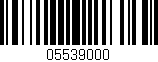 Código de barras (EAN, GTIN, SKU, ISBN): '05539000'