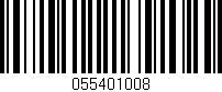 Código de barras (EAN, GTIN, SKU, ISBN): '055401008'