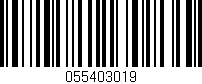 Código de barras (EAN, GTIN, SKU, ISBN): '055403019'
