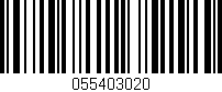 Código de barras (EAN, GTIN, SKU, ISBN): '055403020'
