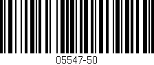 Código de barras (EAN, GTIN, SKU, ISBN): '05547-50'