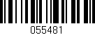 Código de barras (EAN, GTIN, SKU, ISBN): '055481'