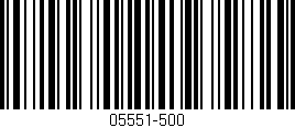 Código de barras (EAN, GTIN, SKU, ISBN): '05551-500'