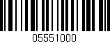 Código de barras (EAN, GTIN, SKU, ISBN): '05551000'