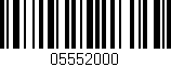 Código de barras (EAN, GTIN, SKU, ISBN): '05552000'