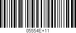 Código de barras (EAN, GTIN, SKU, ISBN): '05554E+11'