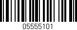 Código de barras (EAN, GTIN, SKU, ISBN): '05555101'