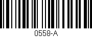 Código de barras (EAN, GTIN, SKU, ISBN): '0558-A'