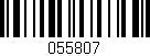 Código de barras (EAN, GTIN, SKU, ISBN): '055807'