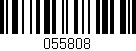 Código de barras (EAN, GTIN, SKU, ISBN): '055808'