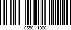 Código de barras (EAN, GTIN, SKU, ISBN): '05581-1000'