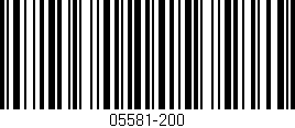 Código de barras (EAN, GTIN, SKU, ISBN): '05581-200'