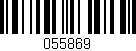 Código de barras (EAN, GTIN, SKU, ISBN): '055869'