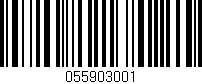 Código de barras (EAN, GTIN, SKU, ISBN): '055903001'
