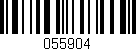 Código de barras (EAN, GTIN, SKU, ISBN): '055904'