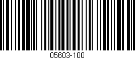 Código de barras (EAN, GTIN, SKU, ISBN): '05603-100'